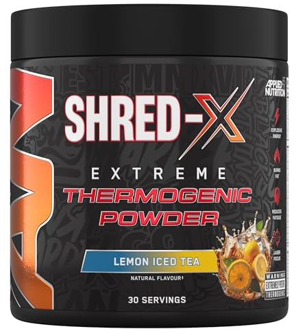 Applied Nutrition Shred X Fat Burner - ABE All Black Everything Fat Burner, Thermo Weight Management (300g - 30 Servings) (Lemon Ice Tea)