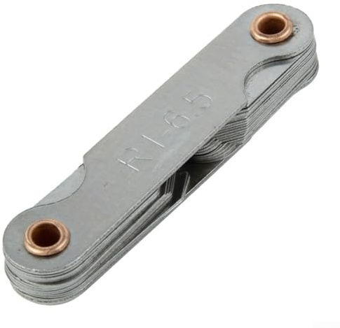 Ensemble complet de gabarits de rayon R comprenant une jauge de filetage à plaque et un outil de mesure pour la vérification du rayon et la vérification du pas du filetage dans le traitement mécanique