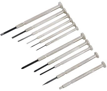 Neilsen CT0371-11pc Precision Screwdriver Set Flat 1.0-3.0mm Phillips Ph00-Ph1 with Awl and Magnet