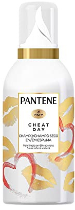 Pantene Champú Seco, En Espuma, Sin Residuos Visibles, Sin Alcohol Ni Sulfatos Añadidos, Flor De Orquídea, Vanilla, 180 Mililitro