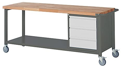 Etabli mobile STIER Premium avec 3 tiroirs, lxPxH 2 000x700x880 mm