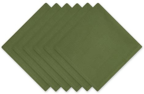 DII Solid Napkin Set Collection, 20x20, Antique Green, 6 Piece