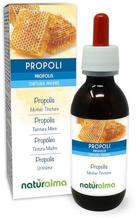 Propoli (Propolis) resina Tintura Madre alcoolica Naturalma - Estratto liquido in gocce 120 ml - Integratore alimentare