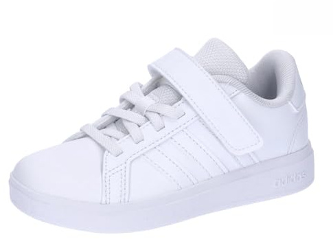 adidas Unisex Kinder Grand Court 2.0 Shoes Children, Cloud White/Cloud White/Grey one, 30 1/2 EU