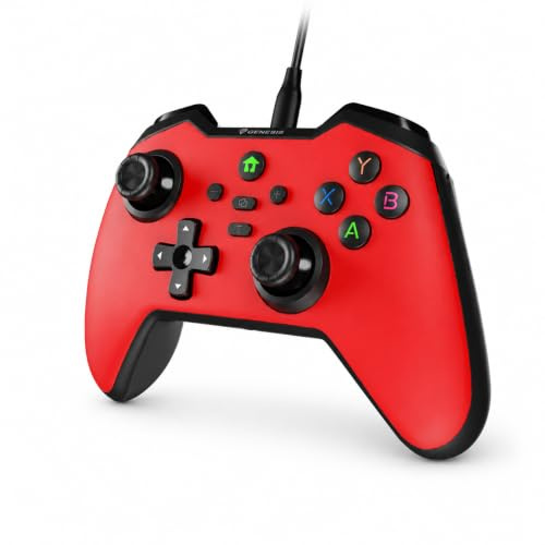 Genesis Gamepad MANGAN 300 (PC/SWITCH/mobiltelefon) kabelansluten röd