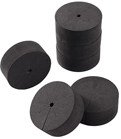 Jimenez 120 Stück Hydroponischer EVA-Pflanzschaum für 2-Netztöpfe, Hydrokultursysteme und Klonmaschinen