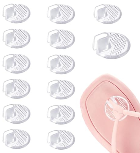 ZUWIJEQ 7 sandalias de silicona antideslizantes almohadillas de protección de dedos de los pies sandalias cubiertas almohadillas de protección de dedos de los pies, transparentes
