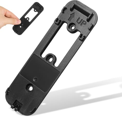 DIYEAH Soporte de montaje para placa trasera de timbre de video de repuesto para kit de instalación de timbre seguro para superficies