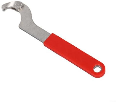 BlissfulAbode Set di Chiavi a Gancio per Movimento Centrale della Bicicletta, in Acciaio Inox, Struttura in PVC, Comoda Impugnatura Antiscivolo, compatta e Leggera, 18 x 2 x 0,5 cm, con Anello per