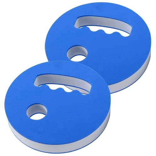Lot de 2 disques d'entraînement en mousse - Poids de résistance à la main - Appareil d'entraînement de piscine - Pour femmes, hommes, adultes, athlètes, poids aquatique, natation, fitness, sport