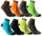 8 Paar Sportsocken Herren Damen Sneaker Socken Quarter NEON verstärkte Frotteesohle 16209 WP (39-42)