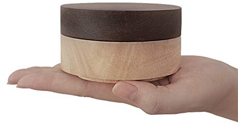 Ashtray with Lid, VViN Windproof Ashtray for Indoor and Outdoor Use, Wooden with Stainless Steel Liner, Portable Ash Tray for Home, Office, Patio, Garden Decoration