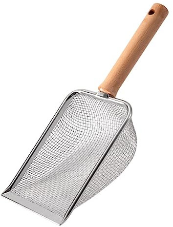 Colcolo Katzenstreu-Löffel liefert Substratlöffel mit Griff, Katzenstreu-Siebschaufel, Katzenstreu-Sieb für schnelles Sieben, Aquarium, 2,8 x 2,8 mm