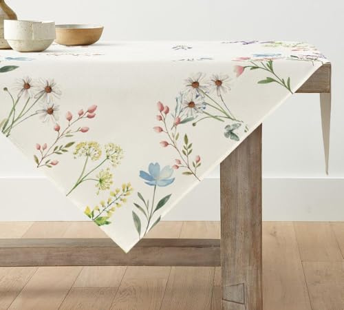 Artoid Mode Fiori piante dente di leone lavabile primavera biancheria da tavola estate cucina tavolo decorazione per interni vacanza decorazione festa 100 x 100 cm