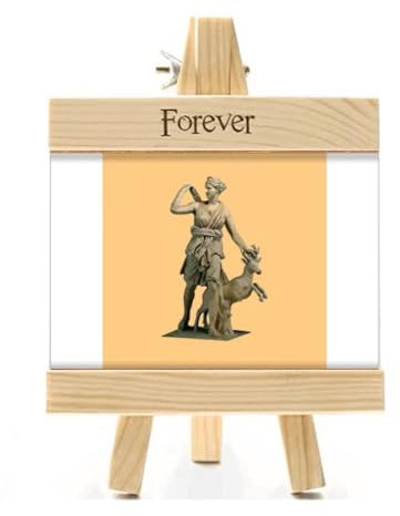 Jungle Virgin Weibliche Hebammen Jagd Bilderrahmen Holz Tischplatte Display 10,2 x 15,2 cm