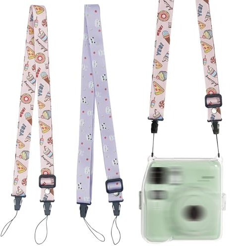 FOSDICK 2Pezzi Tracolla Macchina Fotografica, Carino Tracolla Fotocamera, Universale Cinghia Fotocamera, Cinghia Macchina Fotografica, Cartone Animato Camera Strap Compatibile con Canon Nikon Polaroid