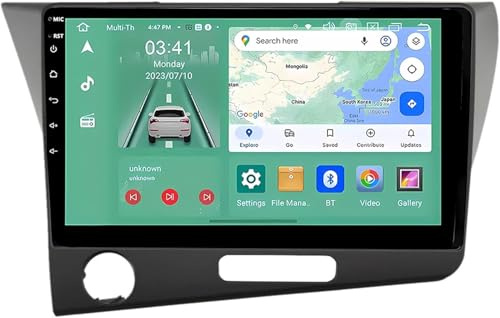 Genérico Autorradio 2 DIN de 9 para Honda CR-Z (2010-2017), Android 14, Pantalla táctil, Bluetooth, CarPlay, cámara de reversa AHD, navegación GPS y Controles en el Volante