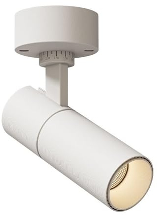 Adjustable Angle Foldable Spotlights, White 7W LED Surface Mounted Wall Wash Spot Light, Ceiling Full Spectrum Accent Lamp, Ambient Lighting for Family Commercial Warm White-3500K