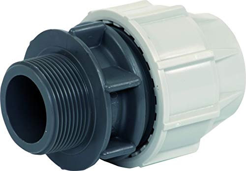 Plasson Klemmfitting Serie 18 - PE Rohr Anschlussverschraubung AG (32 mm x 1)