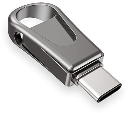 64GB USB C Flash Drive, 2-in-1 OTG USB 3.0 Thumb Drive, Dual USB Memory Stick Pen Drive for Type-C Android Smartphones Tablets and New MacBook Laptop PC PDA Samsung, Black
