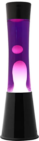 I-TOTAL - Flüssige Lavalampe 40 CM (Lila Weiss Gravity)