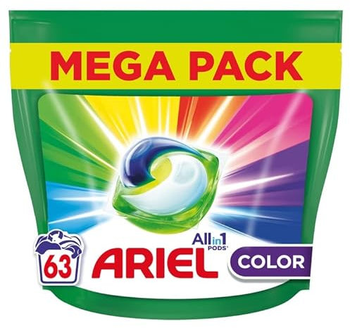 Ariel All-in-1 PODS Detergente Color – 63 lavaggi/63 capsule