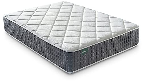 beloBed Colchones 90x190 Colchón Viscoelastica Reversible Altura 24 cm Firmeza Media Resistente Transpirable Enrollado Comodo. Dawnrest