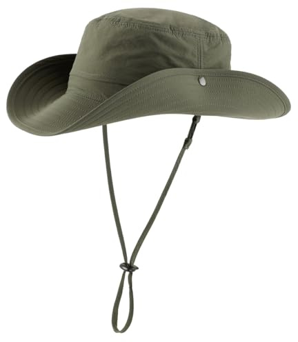 Magracy Men UPF 50+ Sun Hat Wide Brim UV Protection Safari Hat Water Repellent Boonie Hat