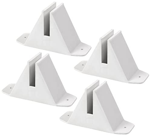 OUNONA 4stücke Zaunsockel Aus Kunststoff Für Gartenzaun Kleine Zaunständer Als Zubehör Sicherer Halt Für Grenze Und Kanten Einfach Zu Montieren Hofzubehör