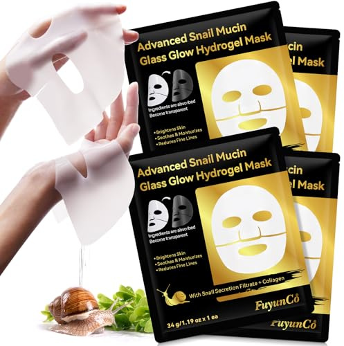Maschera alla bava di lumaca con siero alla bava di lumaca, maschere per il viso per la cura della pelle coreana, maschera viso al collagene e alle proteine ​​della lumaca per pelli sensibili, nutrime