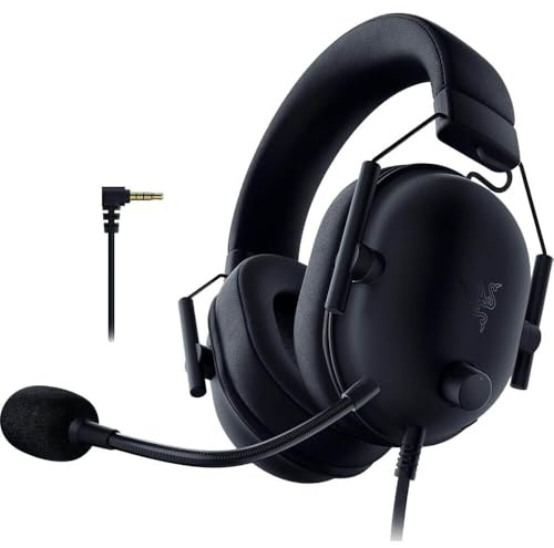 Razer BlackShark V2 X PlayStation Gaming Headset for PS5, Xbox Series X, PC, Switch Via 3.5mm Jack - Black