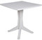 Dmora - Außentisch Trani, festes quadratisches Regal, Mehrzweck-Gartentisch, 100 % Made in Italy, 70 x 70 x 72 cm, Weiß