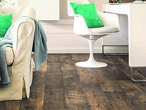 PVC Bodenbelag Vinylboden in grober Landhaus Optik, Zuschnitt (4m breit, 4m lang)