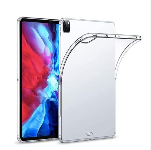 Asgens Fodral för iPad Pro 12,9 tum 2020 genomskinligt, transparent silikonfodral flexibelt mjukt TPU-silikon skyddsfodral för 2020 iPad Pro 12,9 tum modell A2229/A2233/A2069/A2232