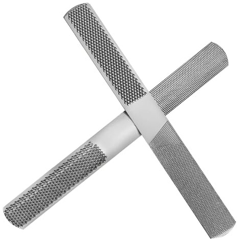 2P Hand File Set - 4 Way Rasp, Half Round, Flat & Needle Files for Wood & Metal Tools