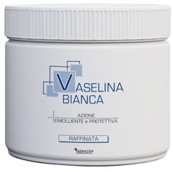Vaselina Bianca 200 ml, hergestellt in Italien, rein mikrobiologisch unbedenklich, Gesichtscreme für trockene Haut, feuchtigkeitsspendende Körpercreme, ideal auch als Vaselina Tattoo