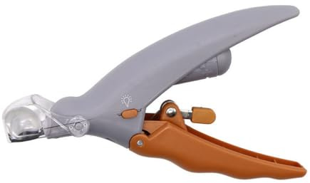 Coupe-ongles LED pour chats et chiens - Ciseaux à ongles lumineux avec lumière pour une coupe précise - Kit de toilettage pour toutes les tailles - Tondeuse à cheveux et outil de soin des griffes