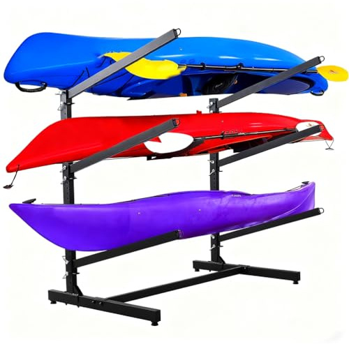 Estante De Almacenamiento Resistente para Kayak,Estante De Almacenamiento Independiente para Interiores Y Exteriores para Kayaks,42