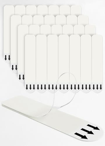 BYSMAH 28Pcs Picture Hanging Strips, Removable Double Sided Adhesive Strips