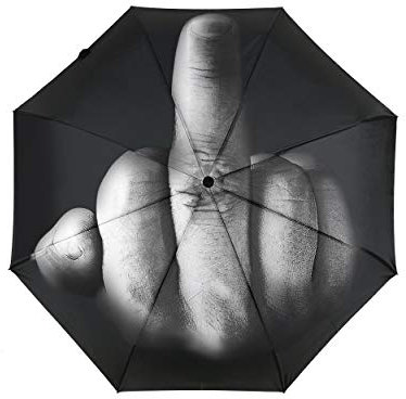 DS.DISTINCTIVE STYLE Parapluie pliable amusant Doigt d'honneur Cadeau créatif