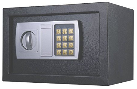 8.5L Medium Digital Safe Value Safe Electronic Home Safe Box,Lock Box, Cash Box, Security Box Solid Steel for Office or Home Use - Gray