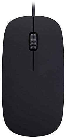 ELLENNE MOUSE PER UFFICIO O GAMING OTTICO CON RISOLUZIONE MASSIMA 1000 DPI USB LAPTOP MS400 (Nero)