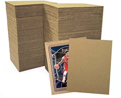 Confezione da 200 fogli di cartone ondulato di alta qualità, 3,5 x 4,5 cm, divisori piatti per carte sportive, carte collezionabili, protezioni per spedizioni, spedizioni (3,5 x 4,5 - 200 pezzi)