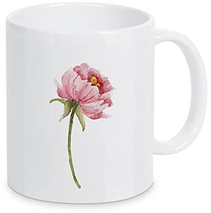 artboxONE Tasse Pfingstrose rosa Blume von DesignECShop - Kaffeetasse Floral
