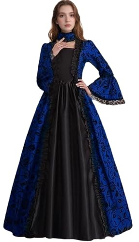 Robe de soirée Victorienne médiévale pour Femme Robe Gothique Robe de soirée Cocktail Elegante