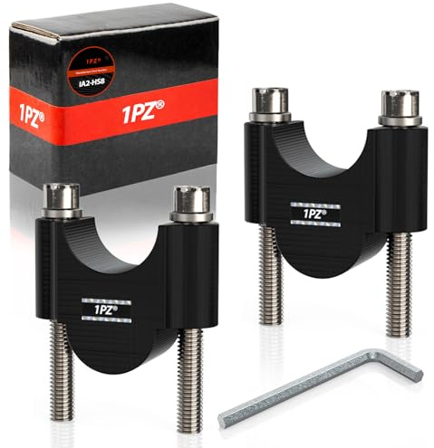 1PZ IA2-HS8 Riser per Manubrio, Morsetto per Montaggio su Riser per Manubrio in Alluminio da 7/8 Pollici Adattatore di Altezza da 28mm per ATV Moto
