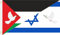U24 Flagge Fahne Palästina-Israel mit Friedenstaube Hissflagge 90 x 150 cm