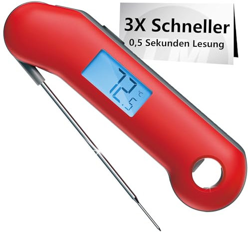 ThermoMaven Thermometre Cuisine Cuisson - 0,5s Lecture, IP67 Etanche Magnétique Thermomètre Viande F1 Turbo, ±0,3℃ Précis Certifié NIST, Ecran Ambidextre avec Décapsuleur, Sonde Temperature Frigo BBQ