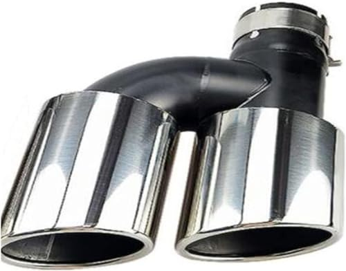 GwwEi6 Terminale Scarico Auto per Audi A5 A6L A7 TT S6 S5,Tubo Terminale Scarico Posteriore in Acciaio Inossidabile Marmitta Tubi finali Auto,B.