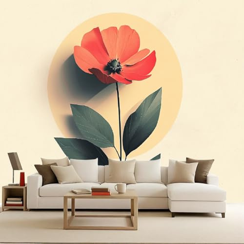 carta da parati camera da letto 250x420cm Fiori Geometrici Colorati carta da parati tessuto non tessuto Decorazione 3D su tela pittorica,per la parete principale della casa EB24-3233